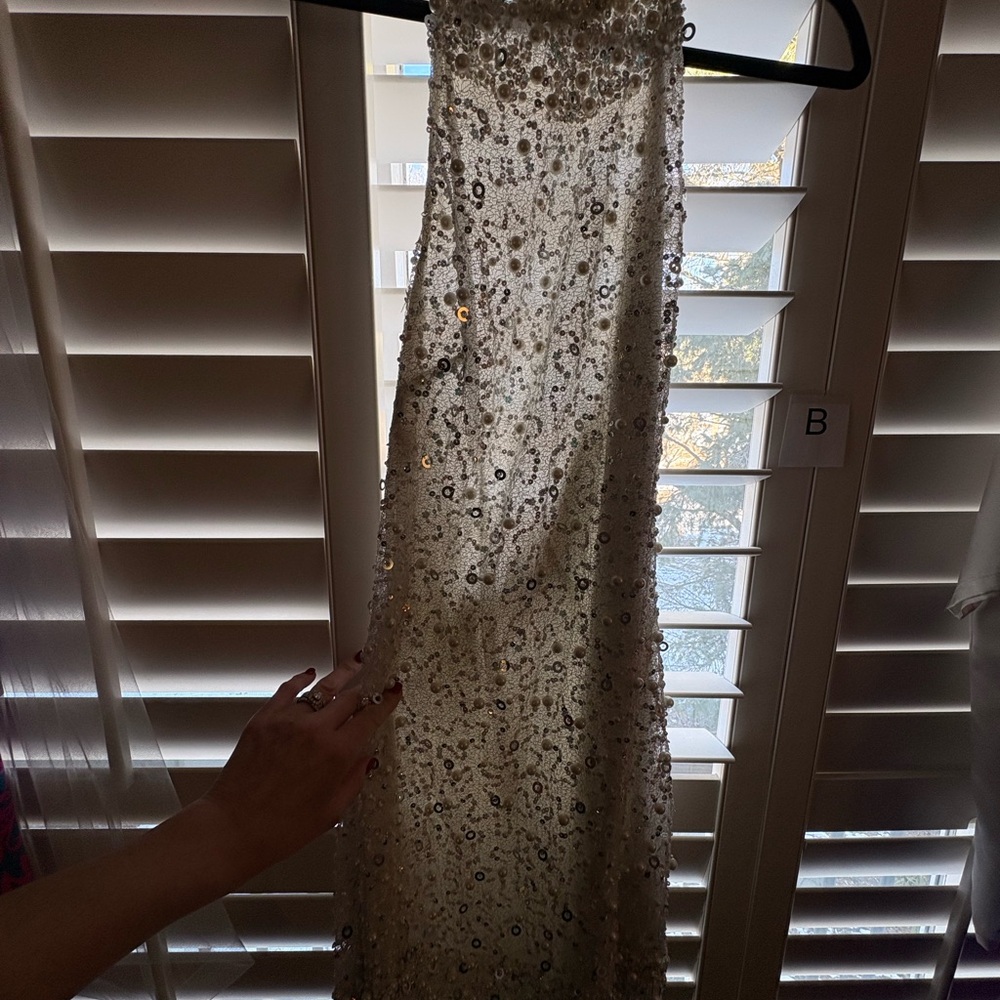 Aidan Mattox Elegant White Dress